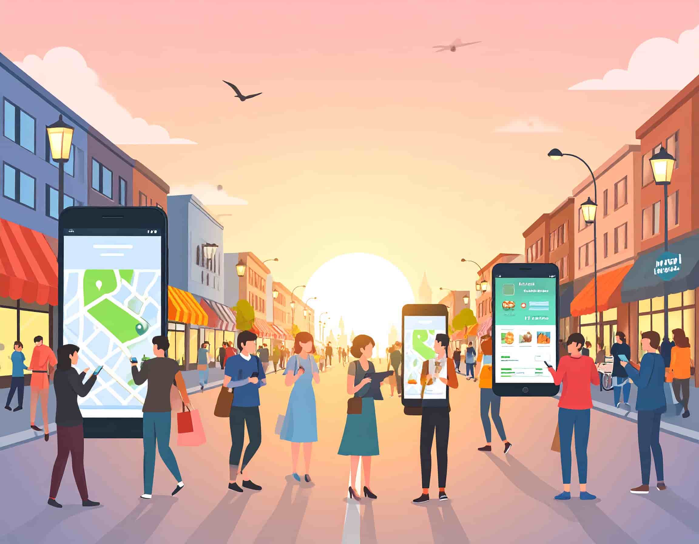 People using app in their daily life