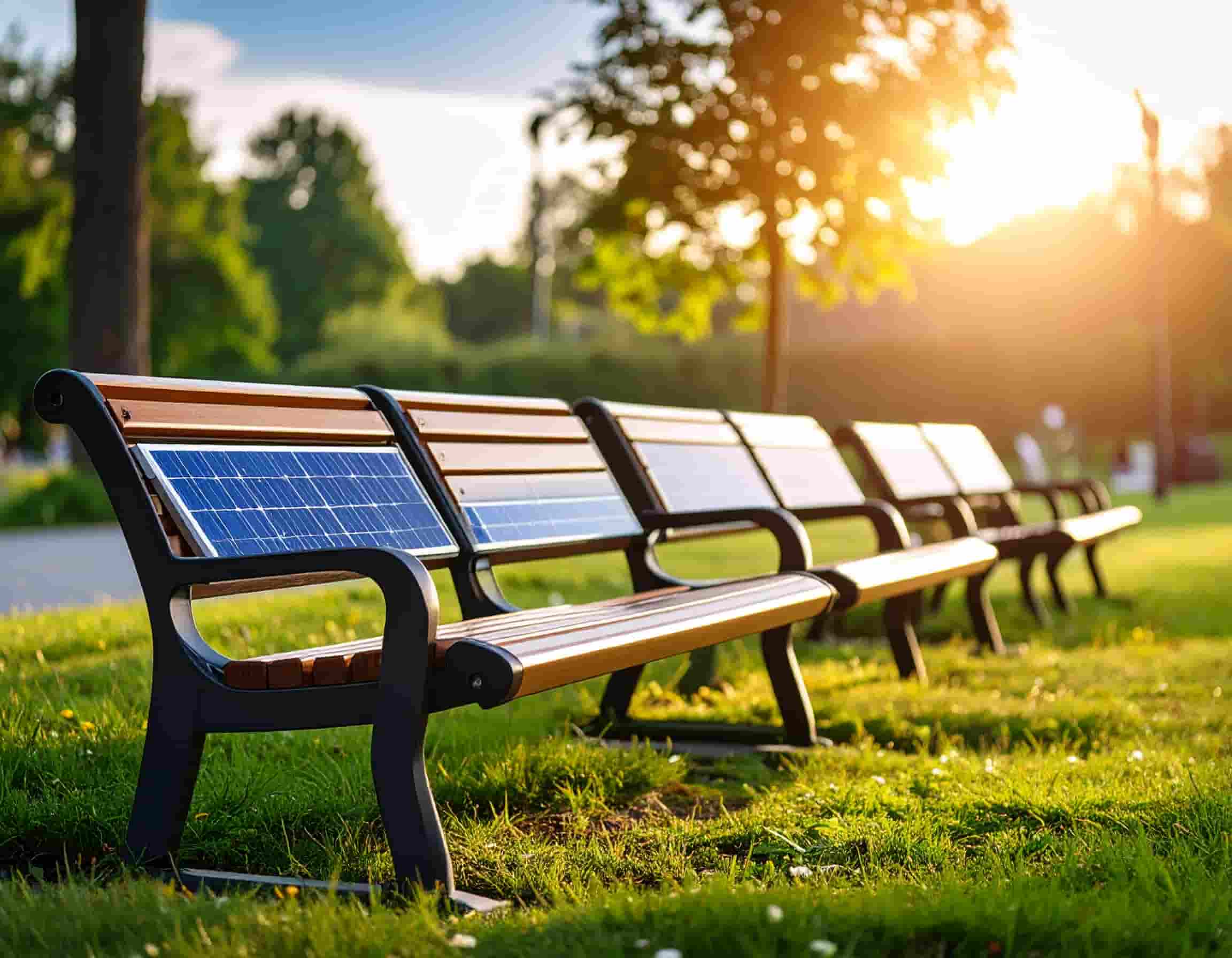 Photo of a smart bench