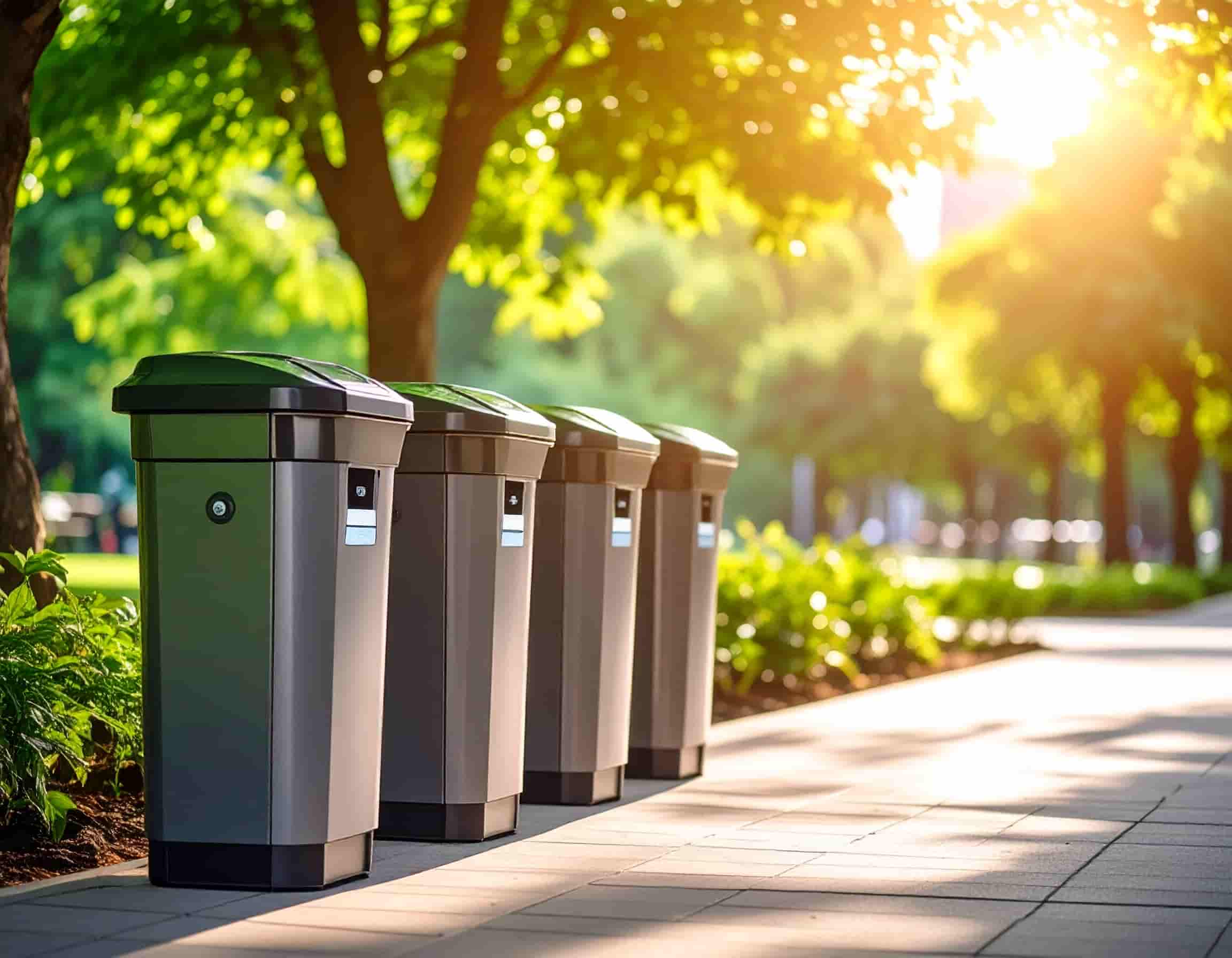 Photo of a smart bin